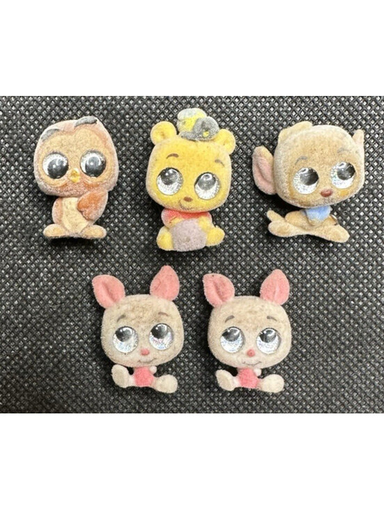 Disney Other - Disney Doorables Flocked Velvet Lot of 5 Pooh Piglet Dumbo Owl Rare